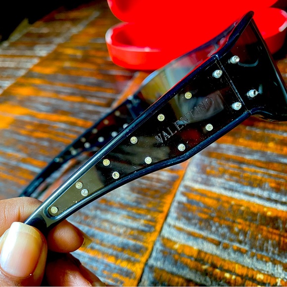 Valentino Sunglasses with Swarovski Crystal Embellishment 1143/N/S LN5VU 115 - Picture 6 of 11